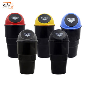 YOLU Car Trash Garbage Can Autobiles Trash Dust Case Holder Bin Box Car-styling Can Rubbish Box Dust Case Holder car trash